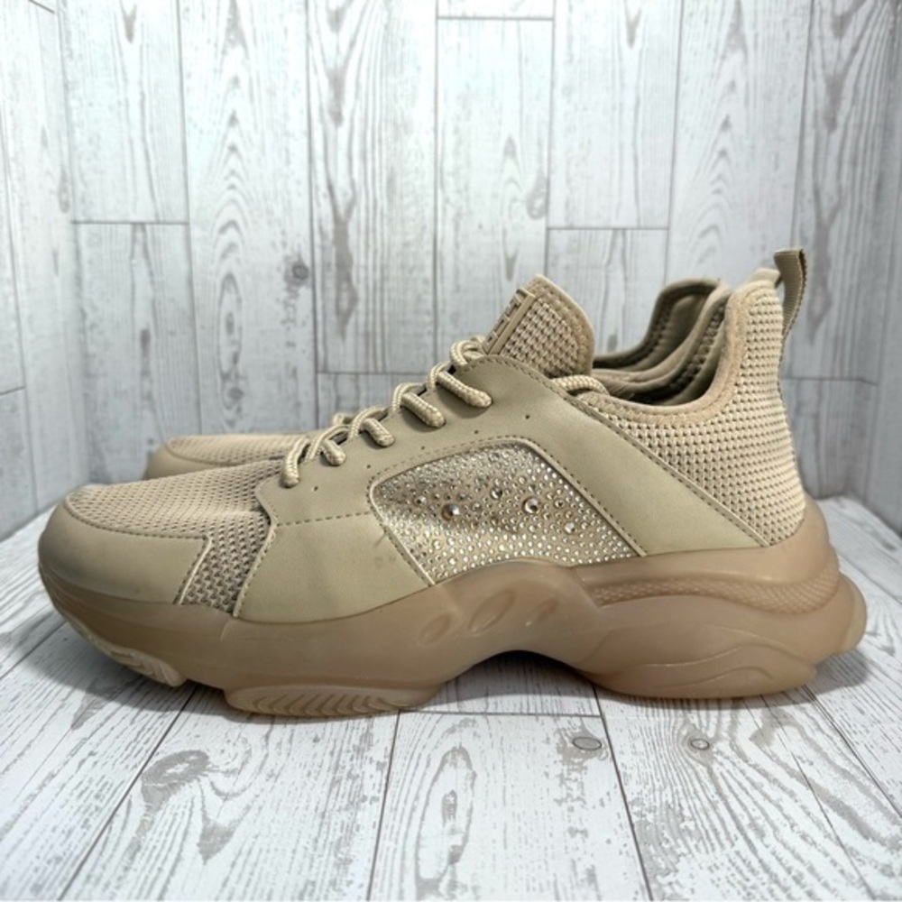 Steve Madden Tan Beige Nude Vance Size 12 Women's Sneakers